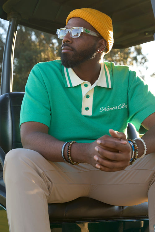 Francis Ologo Signature Knit Golf Polo