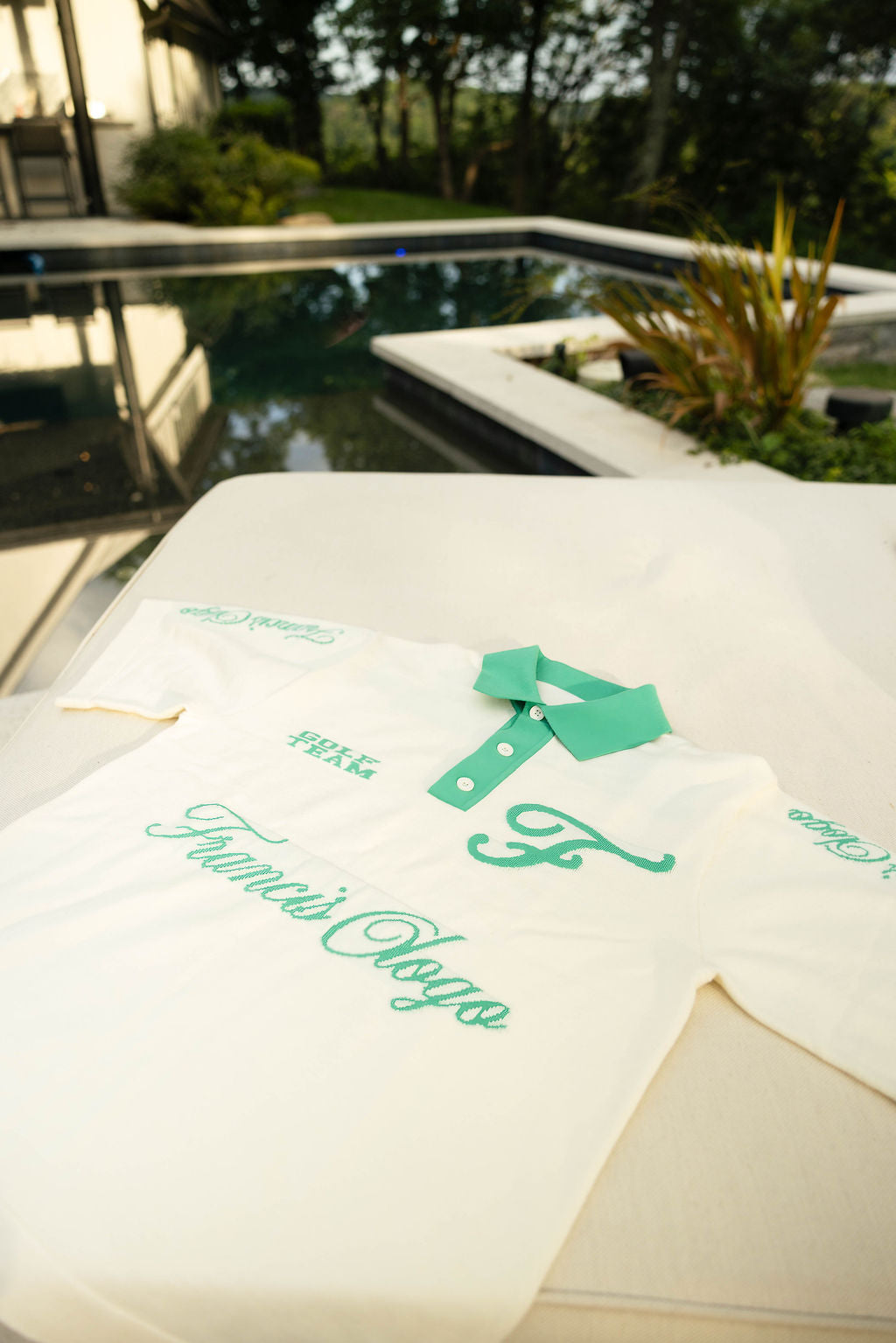 Cream with Mint Polo